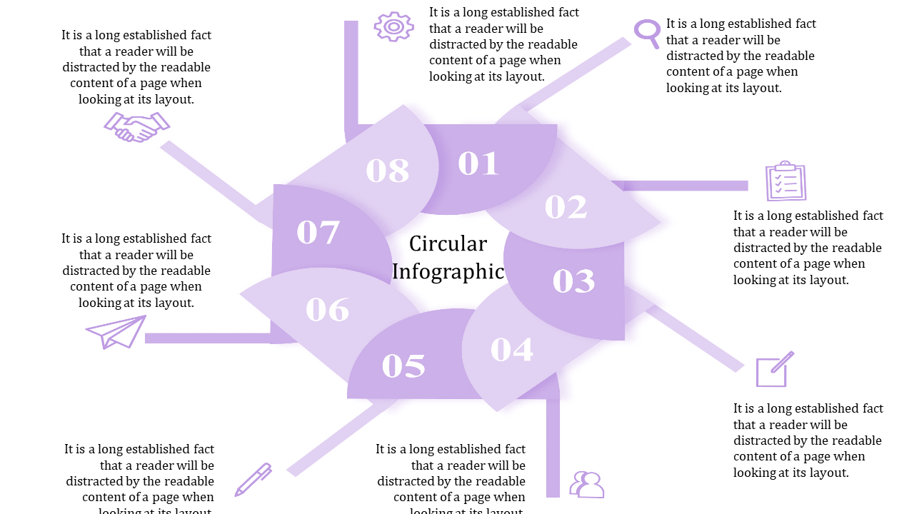 Editable Circular Org Chart PowerPoint Presentation